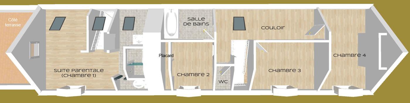 Plan Etage longère